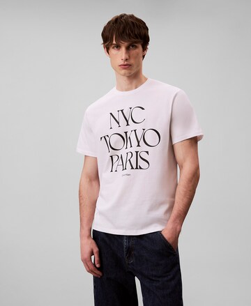 T-Shirt 'Flagship Cities ' Calvin Klein Jeans en blanc : devant