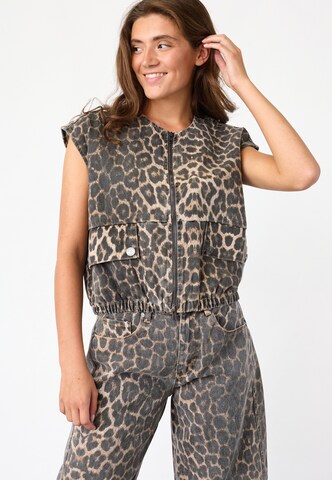 SISTERS POINT - Chaleco 'GARWIN' en beige: frente