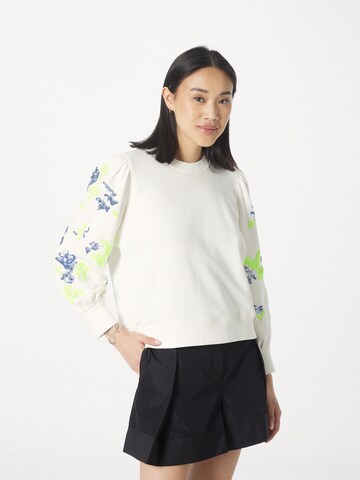 Sweat-shirt 'Danbury' Essentiel Antwerp en blanc : devant