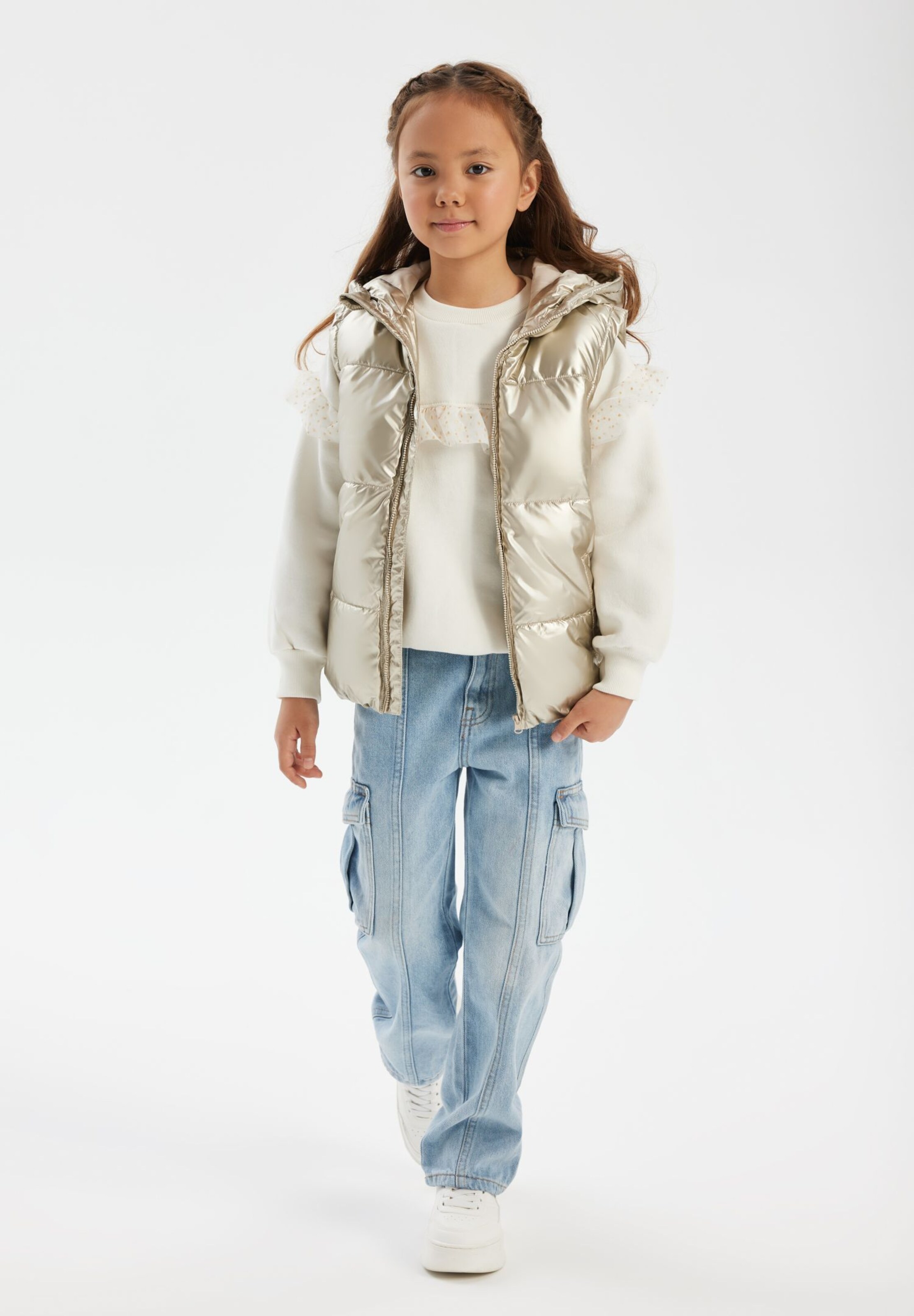 MINOTI Weste in Gold: Vorderseite