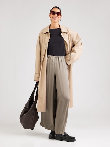 DRYKORN Wide leg Pants 'TWEEZER' in Brown
