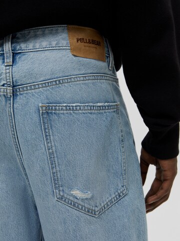 Pull&Bear Loosefit Jeans in Blauw