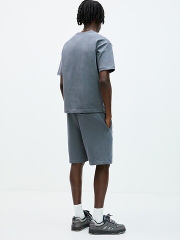 Pull&Bear Majica 'STWD' | modra barva