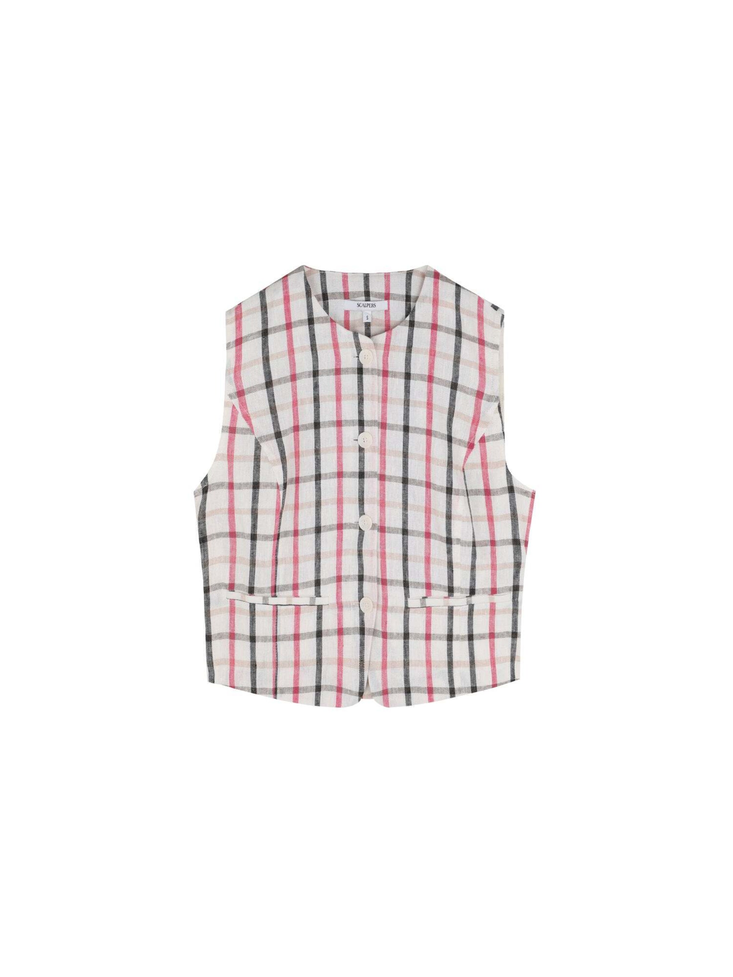 Scalpers Vest in Pink: front