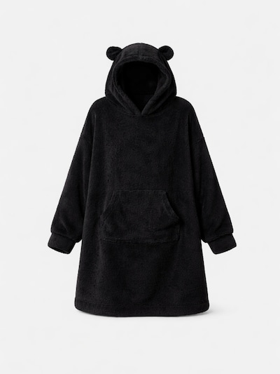 LEAFLETIC Oversizekleid 'Leafletic Women’s Oversize Hoodie' in 46 in schwarz, Produktansicht