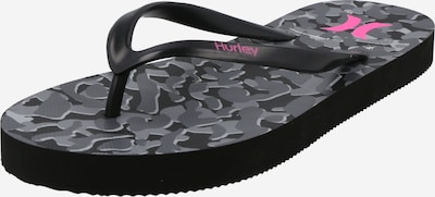 Hurley Claquettes / Tongs 'WILD PARTY' en anthracite / rose clair, Vue avec produit