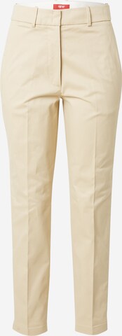 Pantalon à plis ESPRIT en beige : devant