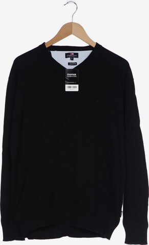 Commander Sweater & Cardigan in L-XL in Black: front
