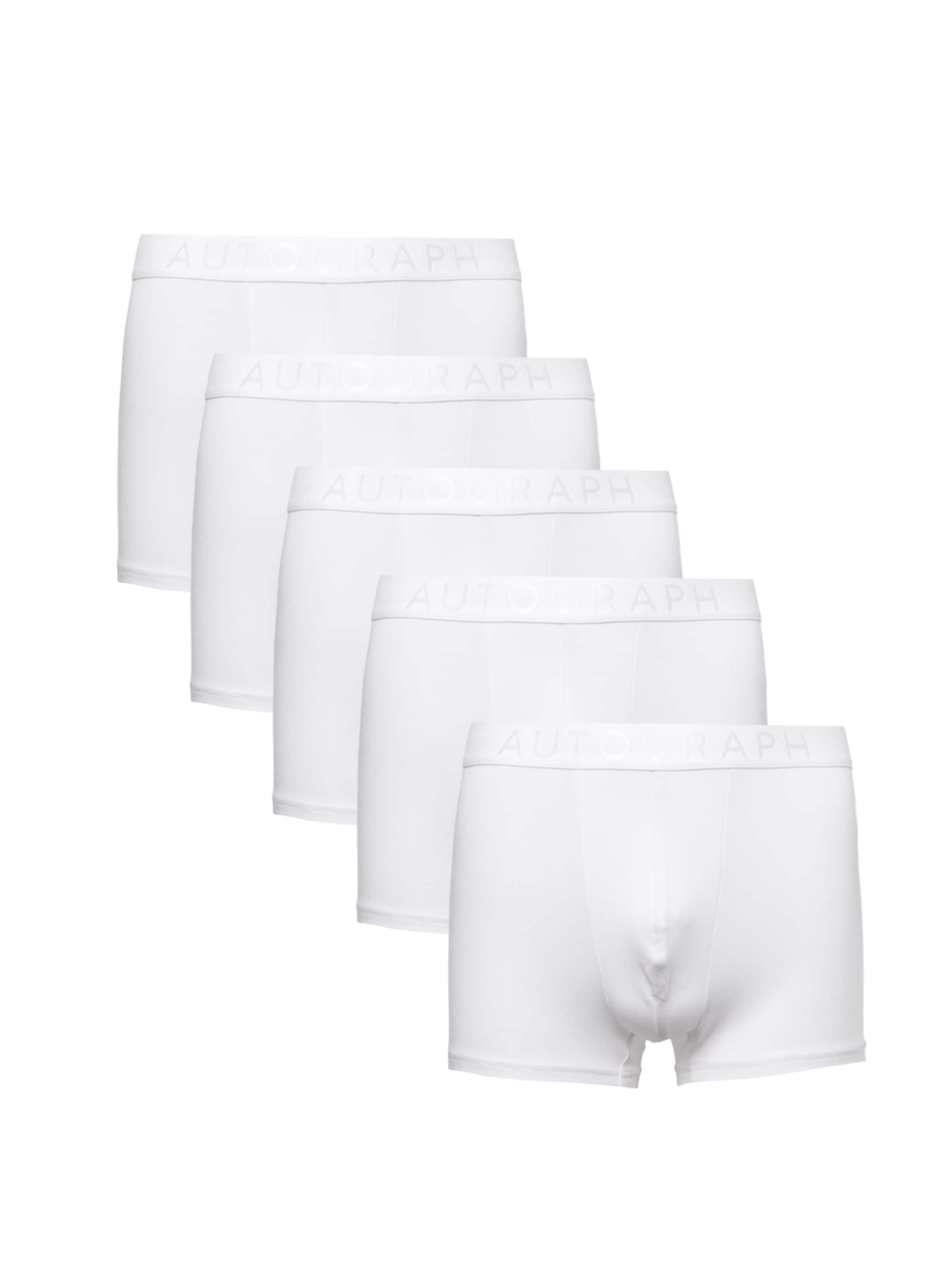 Marks & Spencer Boxershorts in Wit: voorkant