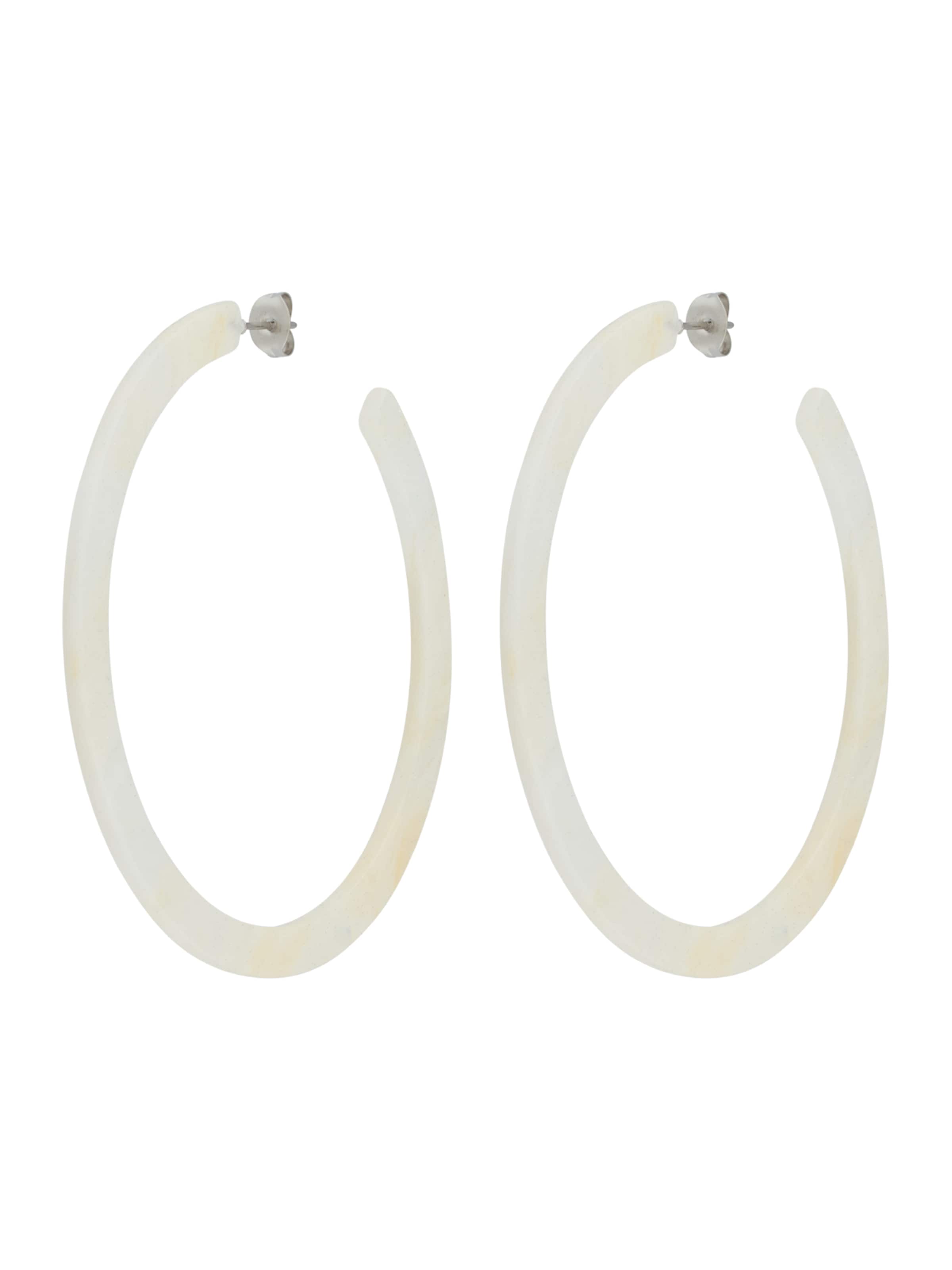 Fräulein Wunder Øreringe 'Anne Ivory' i hvid: forside