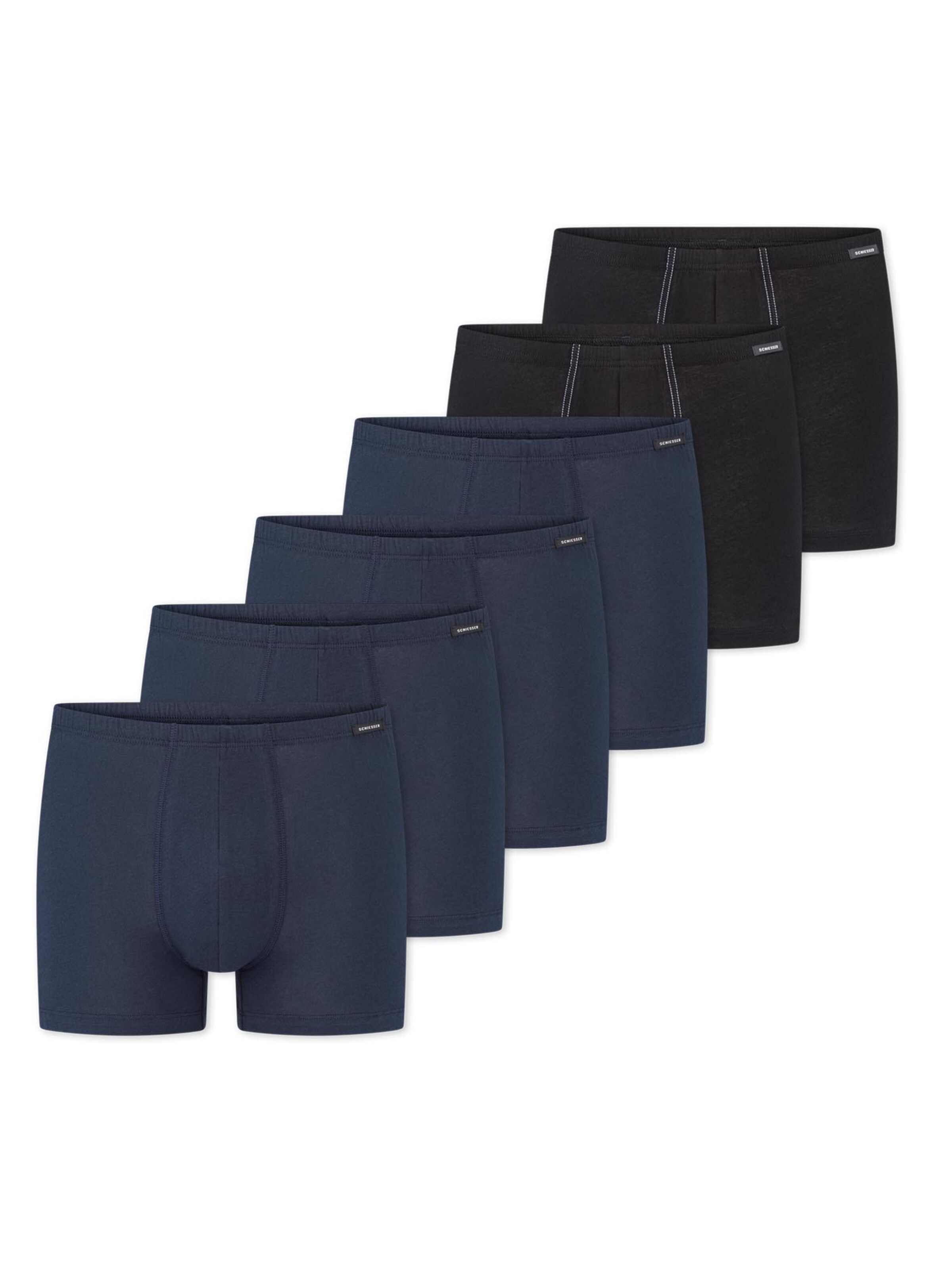 SCHIESSER Boxer shorts 'Cotton Essentials' in Blue: front