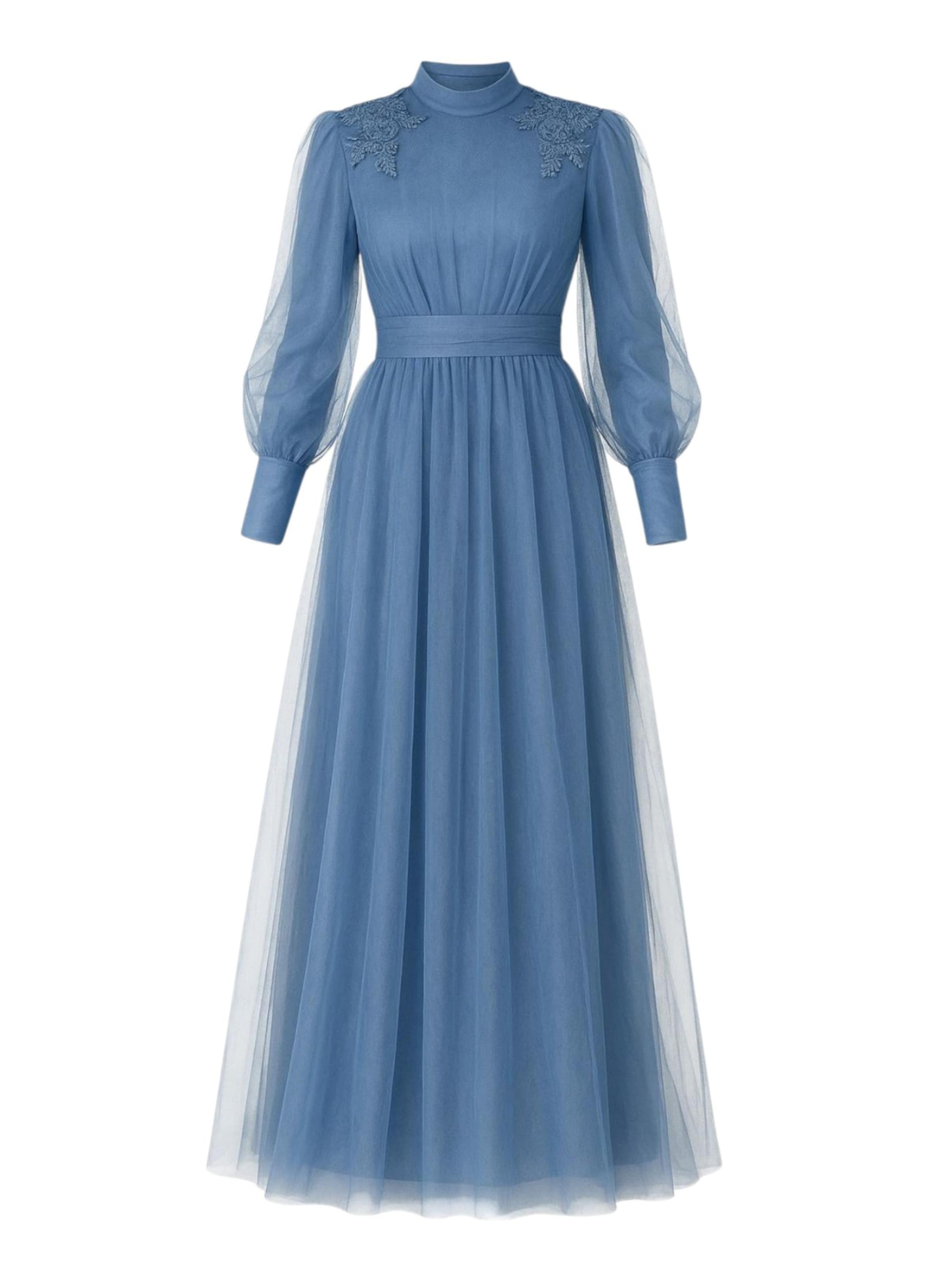 Abito da sera 'MINEL' di fashionshowcase in blu: frontale