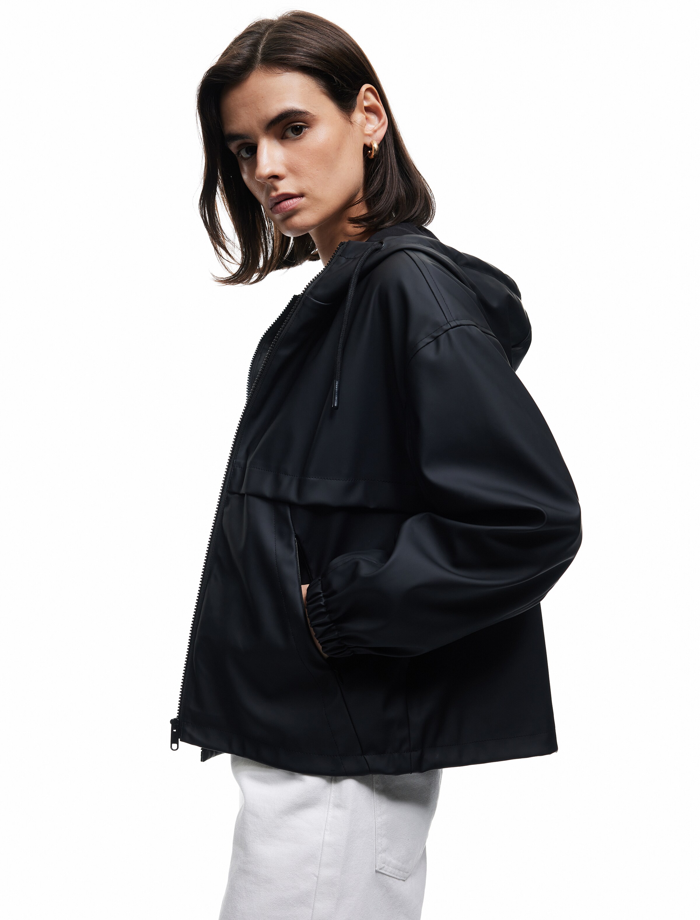 Koton Between-Season Jacket in Black