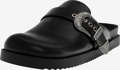 Pull&Bear Mule en noir, Vue avec produit