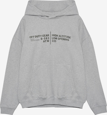 Sweat-shirt HALO en gris : devant