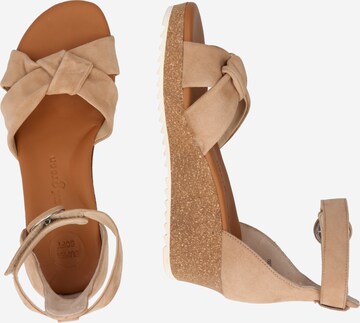 Paul Green Strap Sandals in Beige