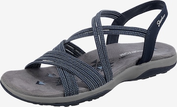 SKECHERS Sandalen met riem in Blauw: voorkant