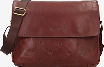 mano Document Bag 'Don Leon' in Brown: front