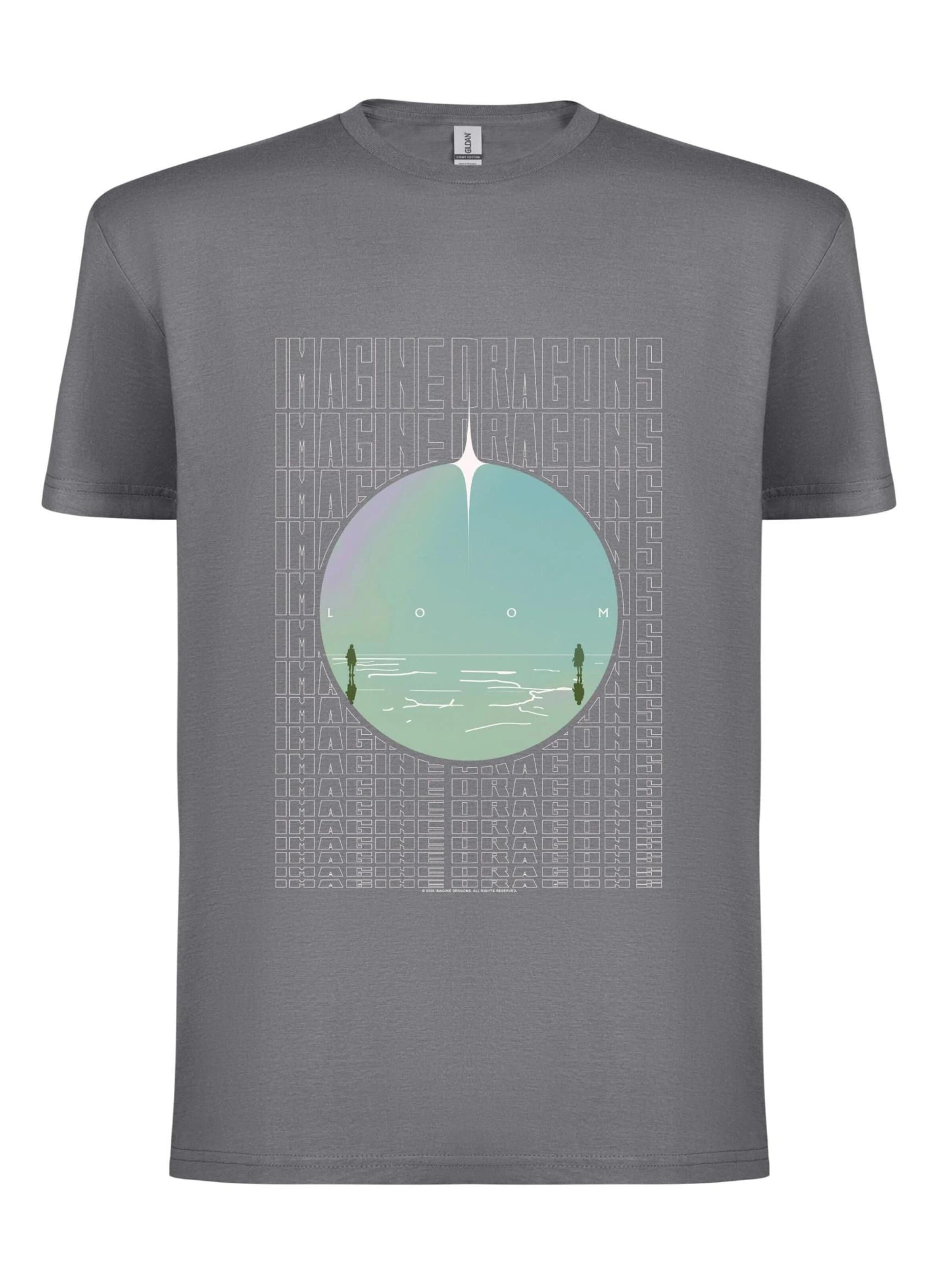 Rockshirts Shirt 'Imagine Dragons Loom T-Shirt' in Grey: front