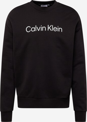 Calvin Klein Sweatshirt 'HERO' in Zwart: voorkant