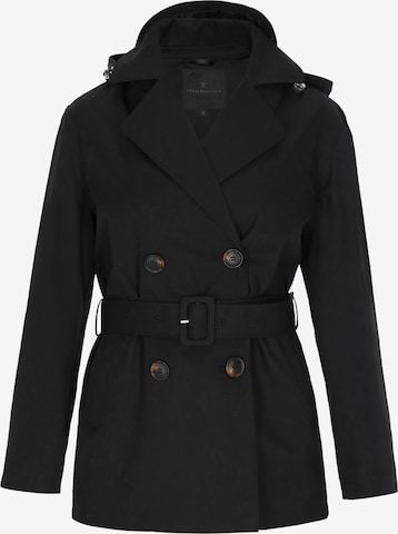 DreiMaster Klassik - Sobretudo meia-estação em preto: frente