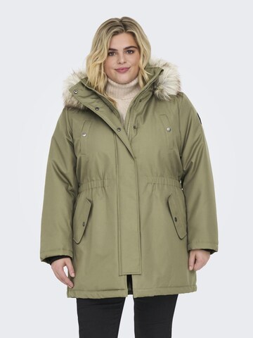 ONLY Carmakoma Winter Parka 'Irena' in Green: front
