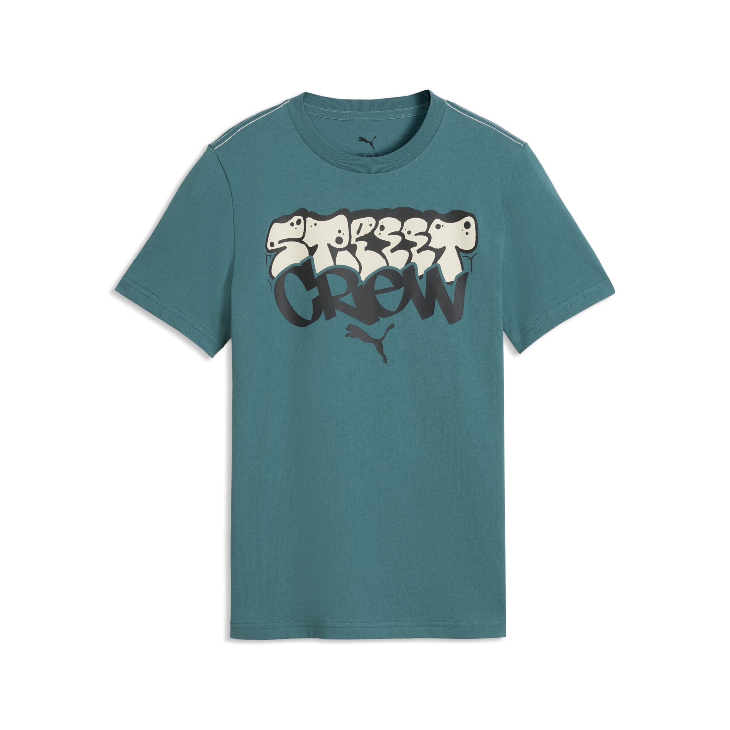 PUMA Shirt 'Mid 90s' in Cream / Emerald / Black, Item view