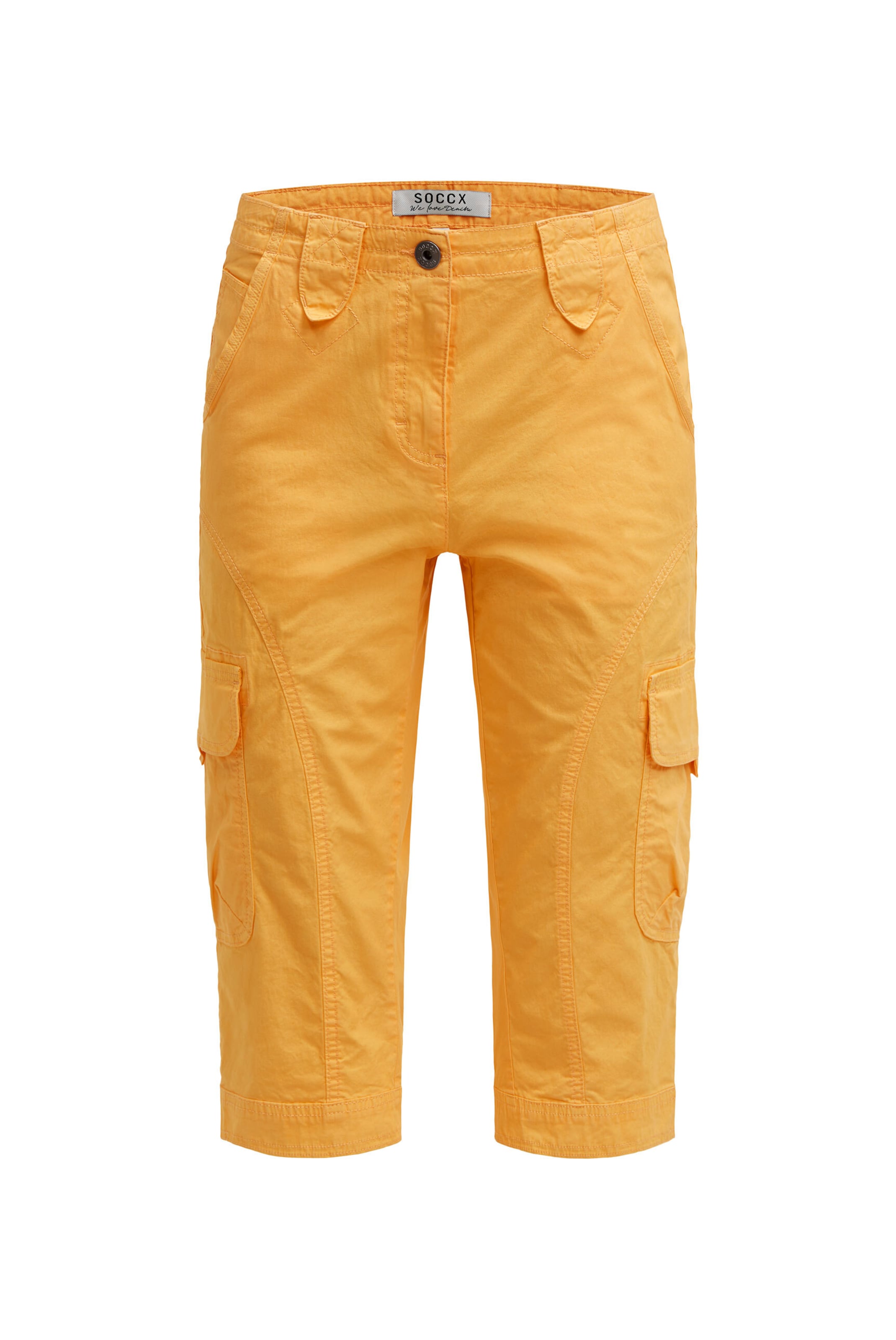 Soccx Regular Pants in Orange: front