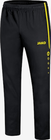 JAKO Regular Workout Pants in Black: front