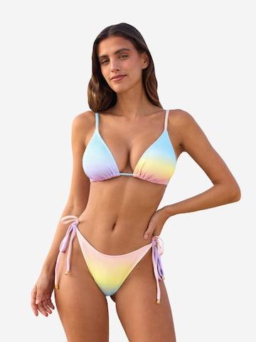Cupshe Trojuholníky Bikiny - Zmiešané farby: predná strana