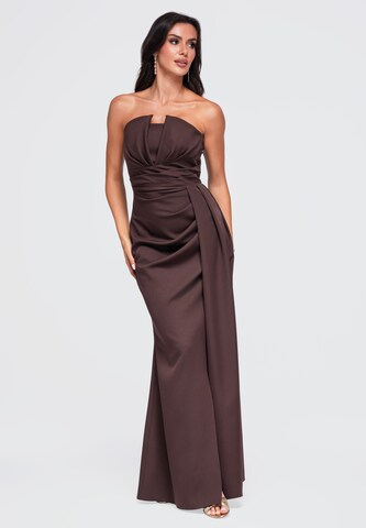 Ombre Evening dress in Brown: front
