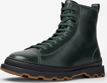 CAMPER Lace-Up Boots 'Brutus+' in Green: front