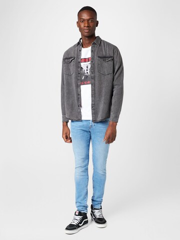 ESPRIT Regular fit Button Up Shirt in Grey