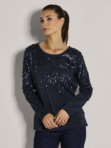 Sweat-shirt MADELEINE en bleu : devant