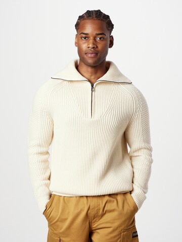 JOOP! Sweater 'Brunor' in White: front