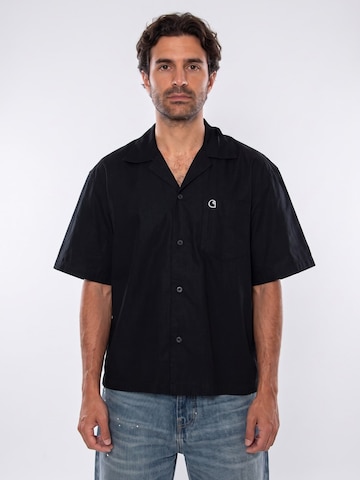 Fit confort Chemise 'S/S KENDRY SHIRT BLACK / WHITE' Carhartt WIP en noir : devant