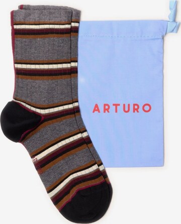 Calzino di Arturo in grigio: frontale