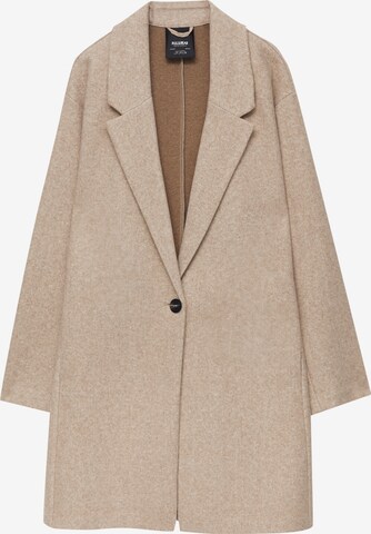 Pull&Bear Between-seasons coat in Beige: front