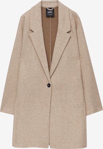 Pull&Bear Between-Seasons Coat in Beige: front