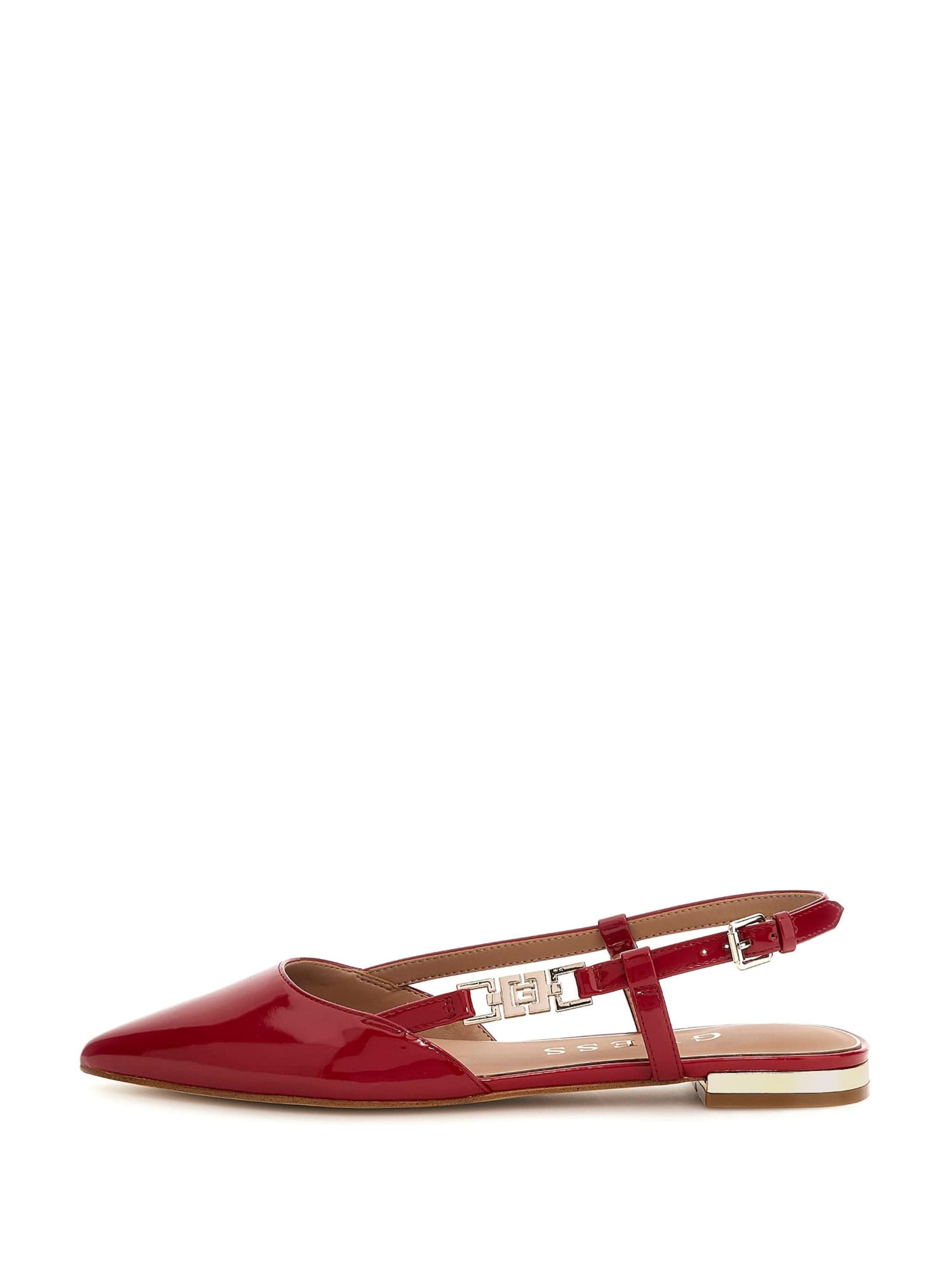 GUESS Riemchenballerina 'Franie' in Rot: Vorderseite