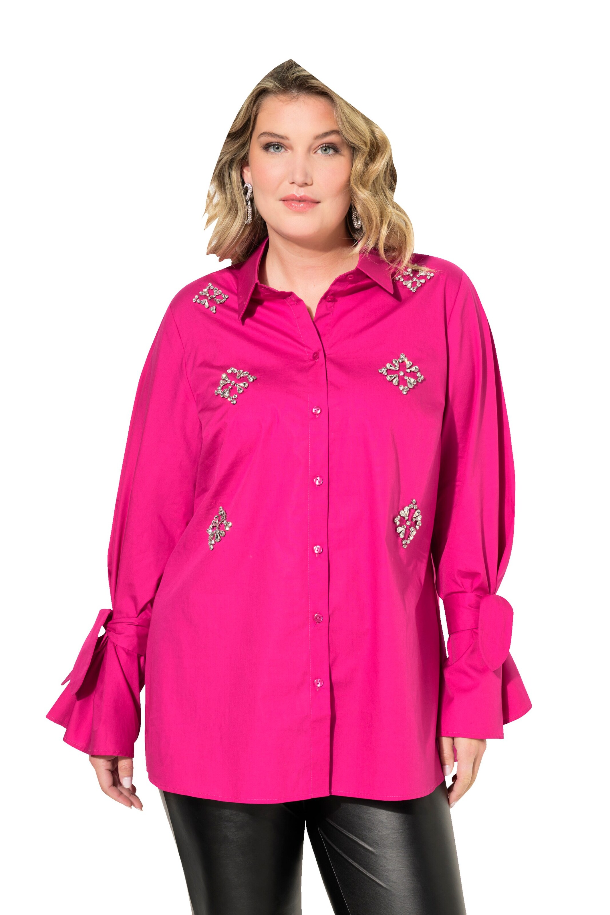 MIAMODA Blouse in Roze: voorkant