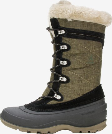 Kamik Snow Boots in Green: front