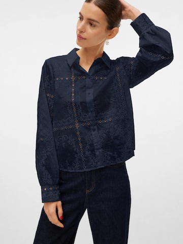 VERO MODA Bluse‌‌‌‌‌‌‌ in Blau