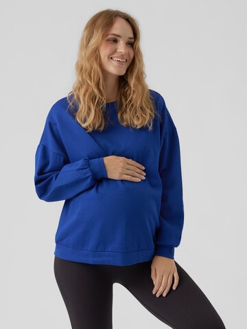 Vero Moda Maternity Суичър 'MEA OCTAVIA' в синьо: отпред