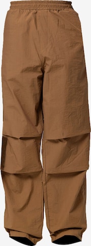 Wide leg Pantaloni cargo di VAMOS CLO in beige: frontale