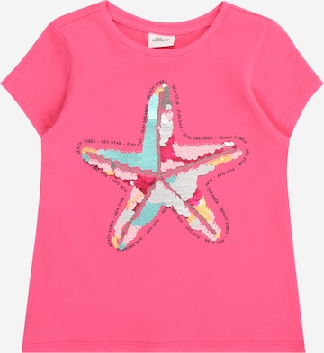 T-Shirt s.Oliver en rose : devant