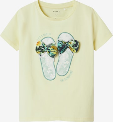 NAME IT Футболка 'NMFFIWI' в Желтый: спереди