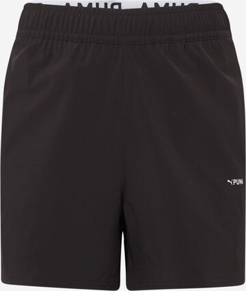 PUMA - regular Pantalón deportivo '5" Ultrabreathe' en negro: frente