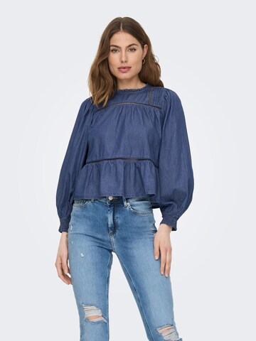 ONLY Blouse 'ALAIA' in Blauw: voorkant