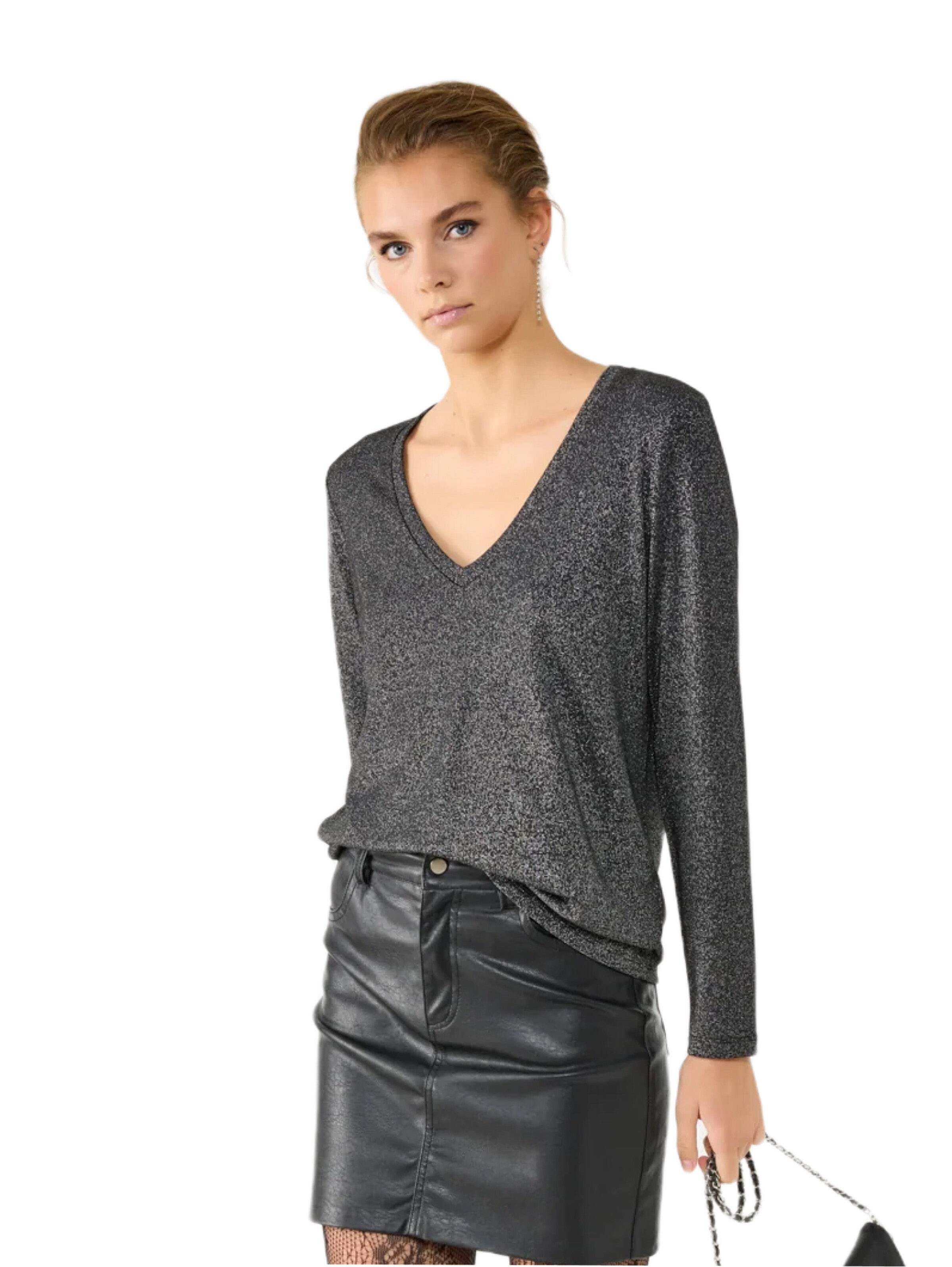 No Matter What Shirt in Grijs: voorkant